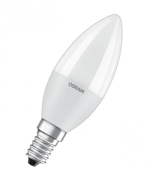  Лампа светодиодная LSCLB60 6.5W/865 230V FR E14 RU 600лм 6.5Вт (замена 60Вт) 6500К холод. бел. E14 B мат. 220-240В OSRAM 4058075467620 