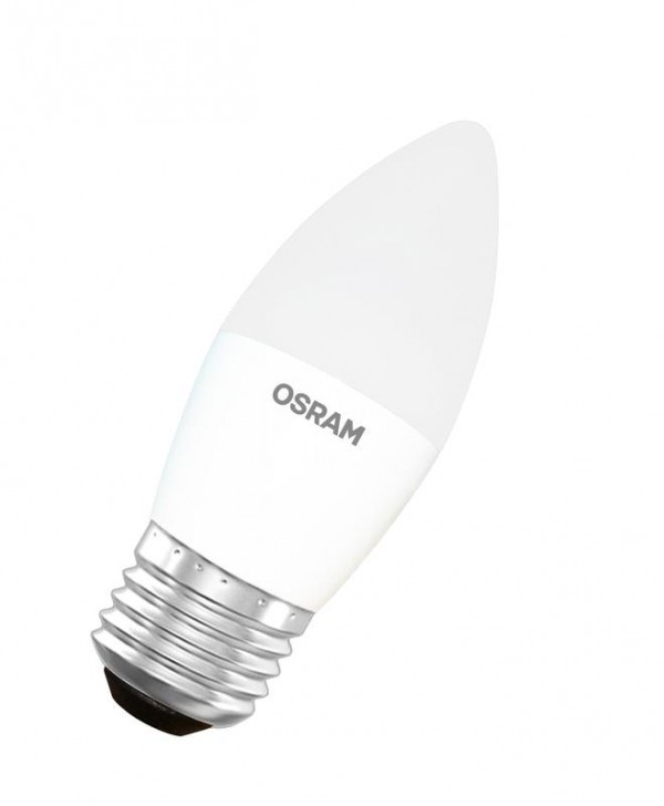  Лампа светодиодная LSCLB60 6.5W/865 230V FR E27 RU 600лм 6.5Вт (замена 60Вт) 6500К холод. бел. E27 B мат. 220-240В OSRAM 4058075467668 