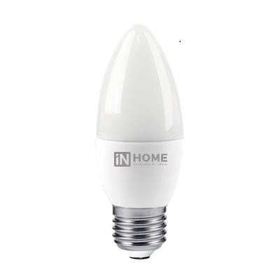  Лампа светодиодная LED-СВЕЧА-VC 4Вт 230В Е27 6500К 360лм IN HOME 4690612033747 