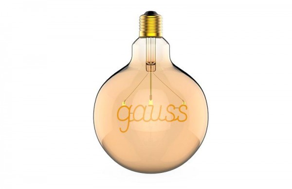  Лампа светодиодная Filament G125 2.5Вт 2000К 200лм Golden Gauss 175802003 