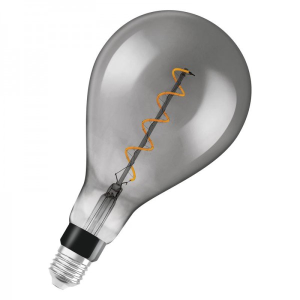  Лампа светодиодная филаментная Vintage 1906 LED dim CL A160 FIL SMOKE 12 dim 5W/818 5Вт тепл. бел. E27 дымчатая диммир. OSRAM 4058075270022 