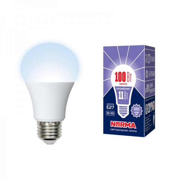  Лампа светодиодная LED-A60-11W/DW/E27/FR/NR Norma мат. картон Volpe UL-00003785 