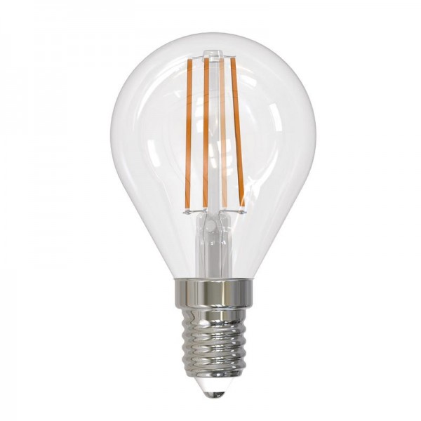 Лампа светодиодная LED-G45-9W/3000K/E14/CL PLS02WH Sky прозр. картон Uniel UL-00005172 