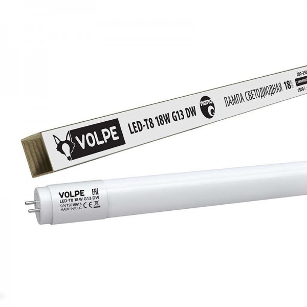  Лампа светодиодная T8 NANO с цоколем G13 LED-T8-18Вт/DW/G13/FR/FIX/NГ Uniel UL-00001457 