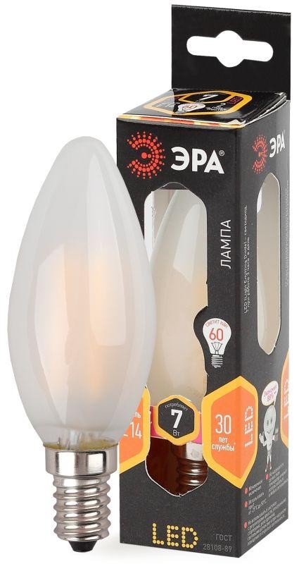  Лампа светодиодная F-LED B35-7w-827-E14 frozed ЭРА Б0027952 
