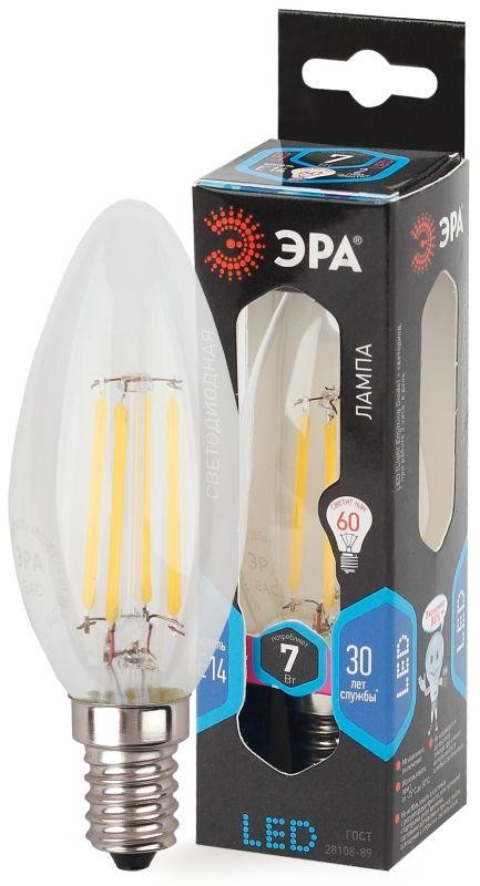  Лампа светодиодная F-LED B35-7w-840-E14 ЭРА Б0027943 