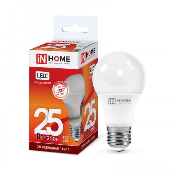  Лампа светодиодная LED-A70-VC 25Вт 230В E27 6500К 2000лм IN HOME 4690612024103 