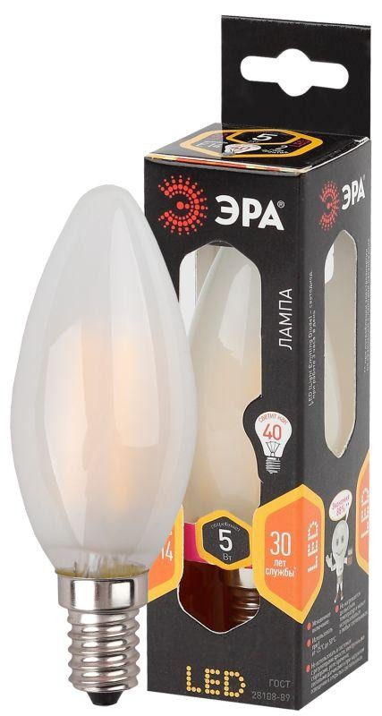  Лампа светодиодная F-LED B35-5w-827-E14 frozed ЭРА Б0027925 