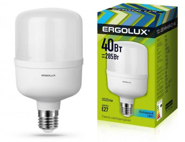  Лампа светодиодная LED-HW-40W-E27-4K 40Вт E27 4500К 172-265В Ergolux 13554 