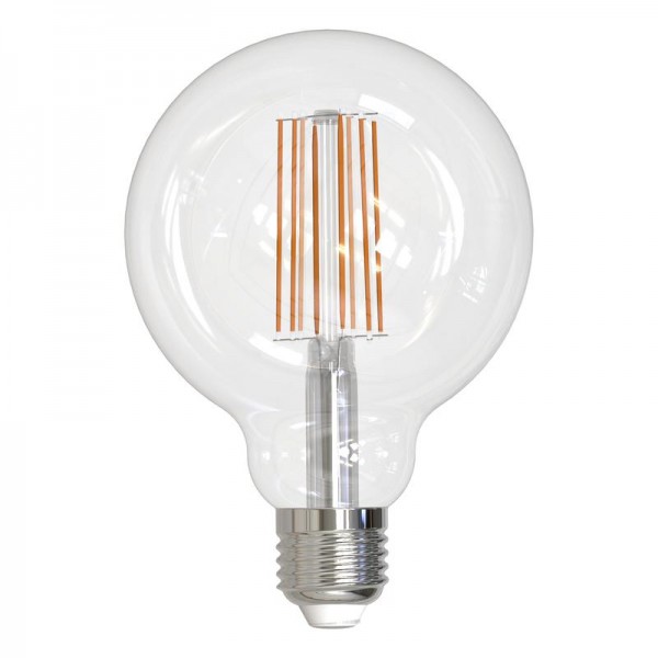  Лампа светодиодная LED-G95-15W/3000K/E27/CL PLS02WH прозр. колба теплый бел. свет 3000К упак. картон Uniel UL-00004864 