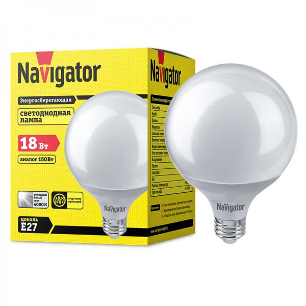  Лампа 14 165 NLL-G120-18-230-4K-E27 Navigator 14165 