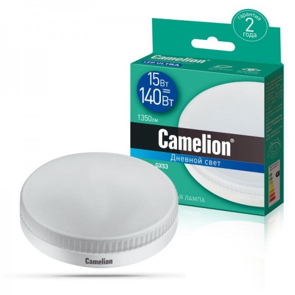  Лампа светодиодная LED15-GX53/865/GX53 15Вт 220В Camelion 13648 