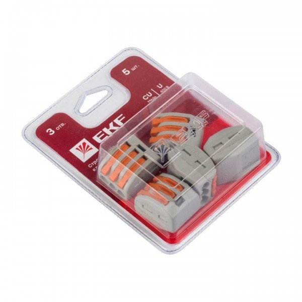  Клемма СМК 222-413 (блист.5шт) EKF plc-smk-413b 