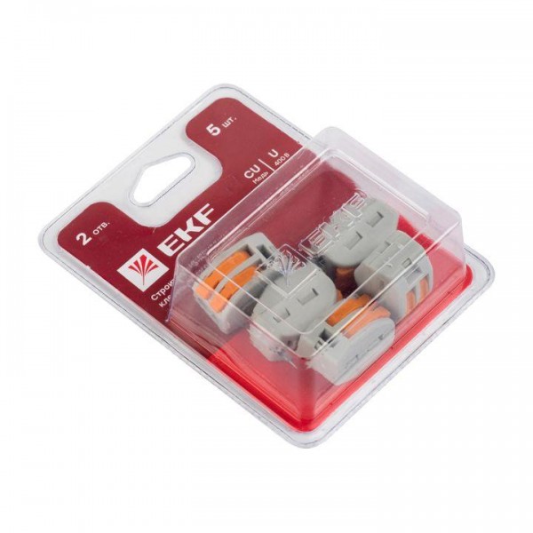  Клемма СМК 222-412 (блист.5шт) EKF plc-smk-412b 