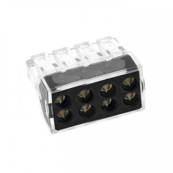  Клемма СМК-108 8 отверстий 1.0-2.5кв.мм (уп.50шт) EKF plc-smk-108 
