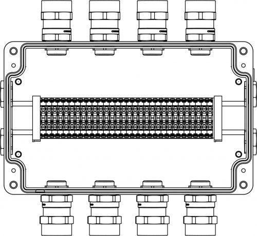  Корпус взрывозащищенный из алюм. 260х160х90мм 1Ex e IIC Т5 Gb / Ex tb IIIB T95°C Db IP66 DKC 1201.181.20.00X 