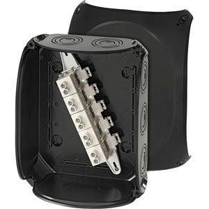  Коробка распределительная ОП 205х255х112мм IP66/67 с клемм. KF 2525 B черн. HENSEL 62000072 