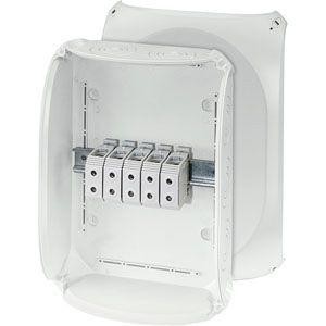 Коробка распределительная ОП 255х355х122мм IP66/67 с клемм. KF 5050 G свет./сер. HENSEL 62000079 