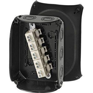  Коробка распределительная ОП 130х180х77мм IP66/67 с клемм. KF 1010 B черн. HENSEL 62000062 