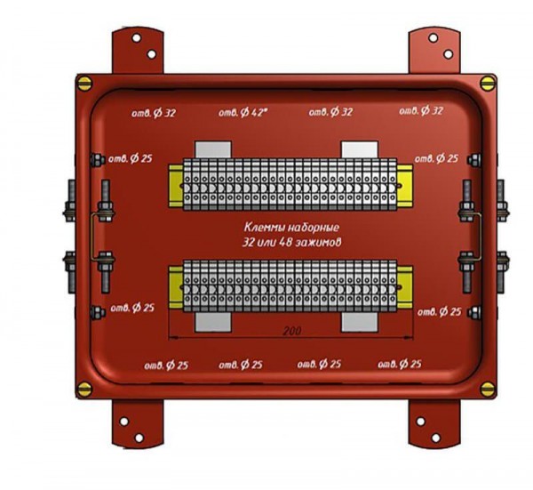  Коробка КС-40 УХЛ1.5 IP65 метал. заглушки ЗЭТАРУС zeta30356 