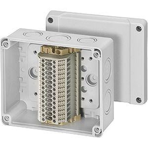  Коробка распределительная ОП 139х119х70мм IP65 RK9064 с ряд. клемн. 14к. HENSEL 6000031 