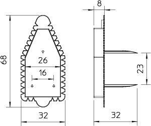  Крышка сигнальная 60х30 UW ASD OBO 2003325 