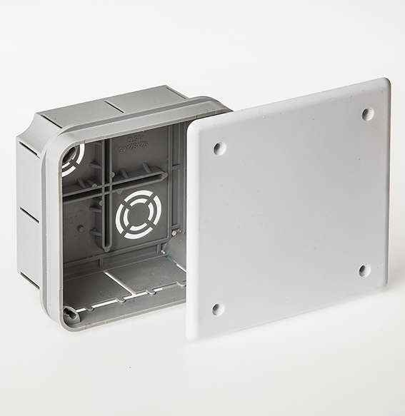  Коробка распаячная СП 92х92х45мм IP30 уравн. потенциалов Ruvinil 10120УП 
