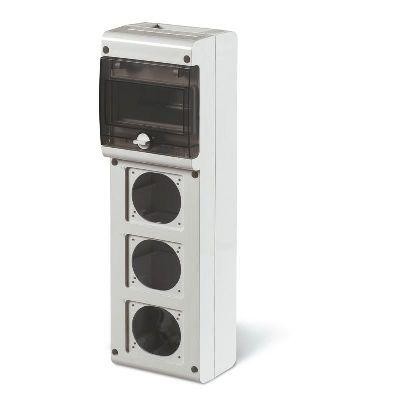  Корпус на 6 модулей и 3 поста с основанием 70х87мм DKC DIS6323500 