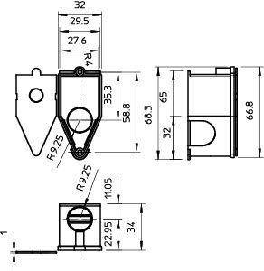  Коробка монтажная для настен. свет. 60х30х32 UWA OBO 2003082 