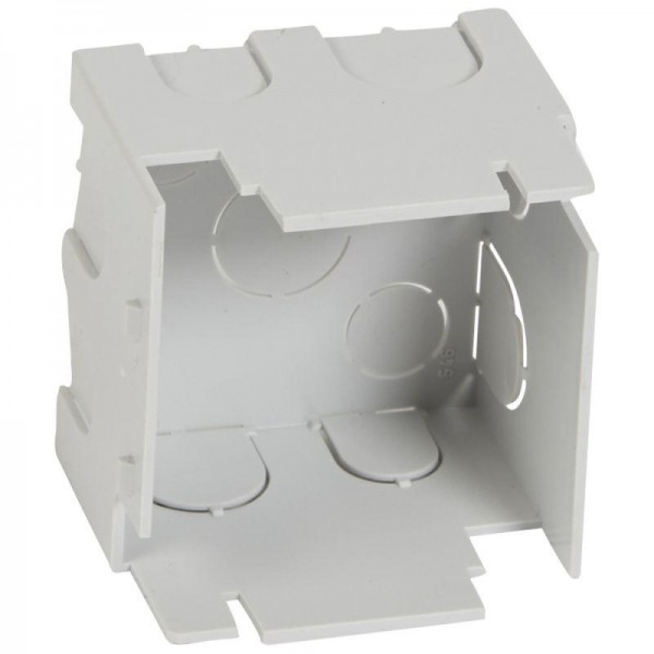  Коробка Batibox 2мод. мет. рамка Leg 080011 