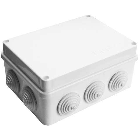  Коробка распределительная ОП 150х110х70мм IP54 10 выходов 10 гермовводов крышка на винтах бел. Epplast 210313 