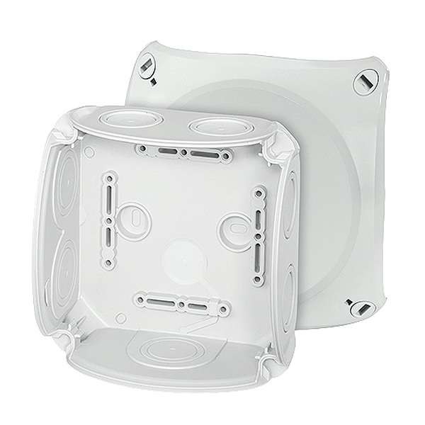  Коробка распределительная СП 130х130х77мм IP66 DK 0600 G 7 мемб. ввод. с гермет. зоной 9-21 сер. HENSEL 62000005 