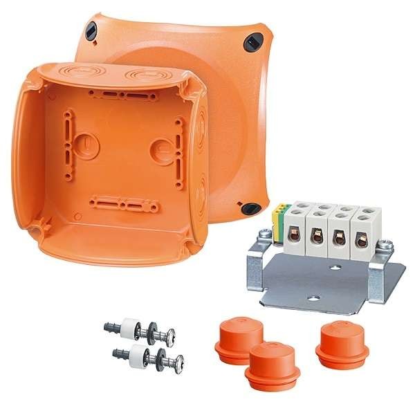  Коробка огнестойкая Е30 и Е90 IP65/66 130х130х77 3 EDKF32 (IP65). 5-п. кл. 1.5-6кв.мм FK 0606 HENSEL 62000183 