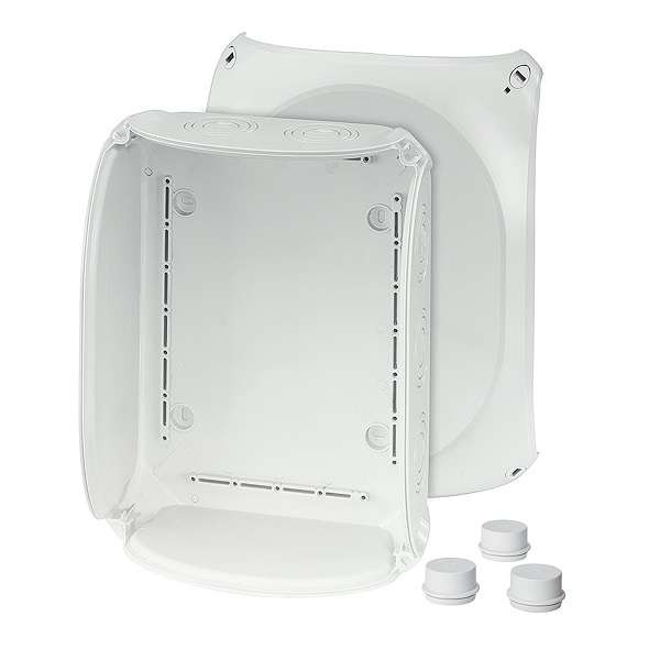  Коробка распределительная ОП 295х225х122мм IP55(ESM)/IP66(AKM)ESM DK 3500 G 40х3 гермет. зона 17-30мм сер. HENSEL 62000017 
