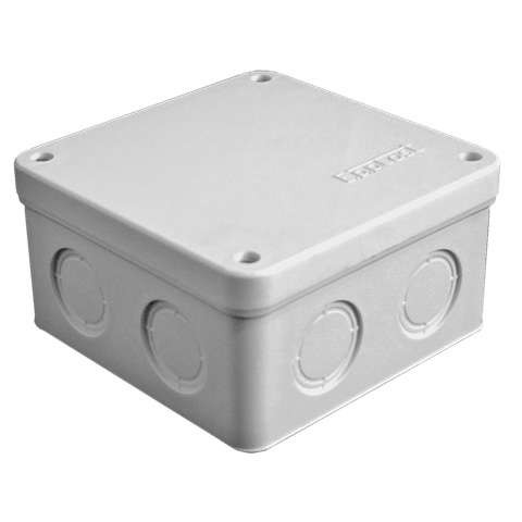  Коробка распределительная ОП 105х105х56мм IP54 7 выходов без гермовводов крышка на винтах сер. Epplast 115062 