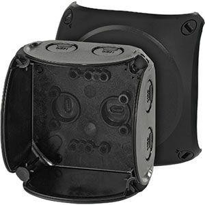  Коробка распределительная ОП 93х93х62мм IP66/67 KF 0200 B черн. HENSEL 62000042 