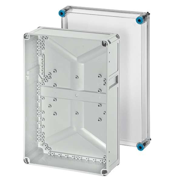  Ящик пустой 300х450х170 с прозр. крышкой IP65 сер. K 0300 HENSEL 60001040 