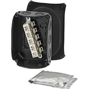  Коробка распределительная ОП 130х180х77мм с клемм. WP 1010 B черн. HENSEL 62000110 