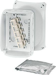  Коробка распределительная ОП 130х180х77мм с клемм. WP 1010 G свет. сер. HENSEL 62000109 