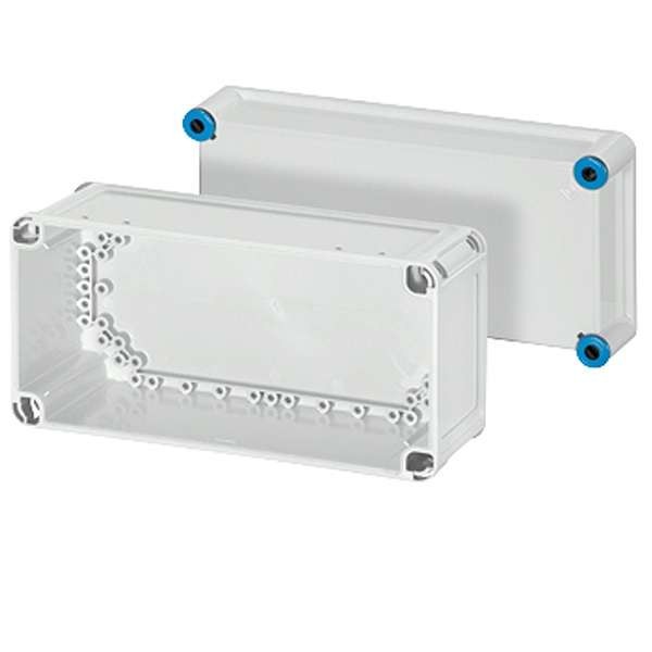  Ящик пустой 300х150х170 с прозр. крышкой IP65 сер. K 0100 HENSEL 60001036 