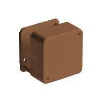  Коробка ОП Тусо распаячная 79х79х32мм 2 клемника корич. IP40 Ruvinil 65004К 