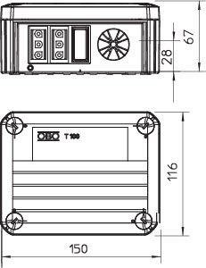  Коробка распределительная 150х116х67мм T 100 WB 4S3 OBO 2007811 