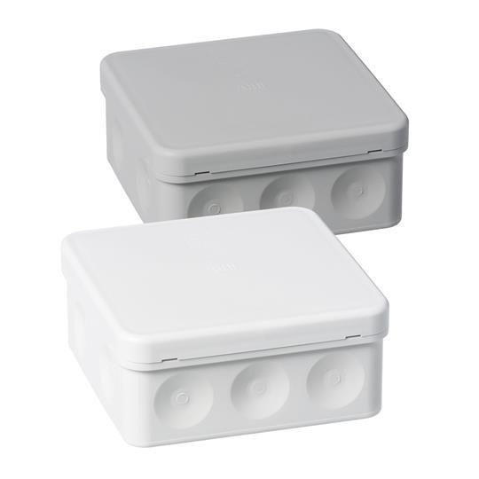  Коробка разветвительная квадратная 104х104мм IP65 бел. ABB 2TKA140002G1 