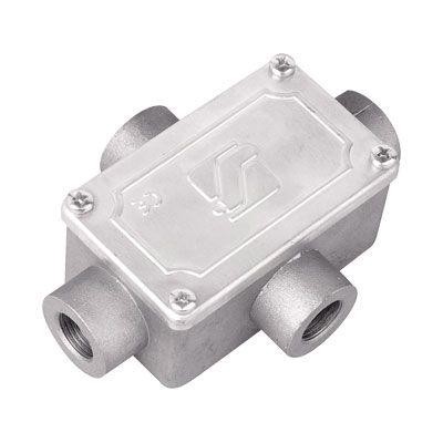  Коробка ответвительная 118х83х42мм 4 ввода М25х1.5 IP55 алюм. DKC 6430-25 