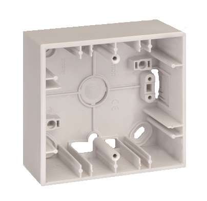  Коробка 1 пост ОП Simon27 86х93х37мм бел. 2700751-30 