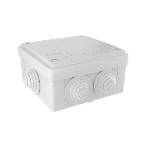  Коробка распределительная ОП 100х100х50мм IP55 6 каб. ввод DKC 53800R 