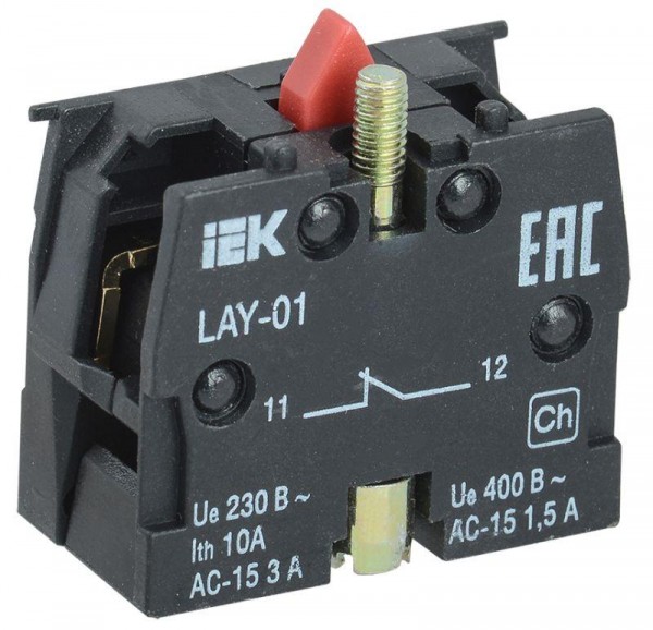  Блок контактный 1р для LAY5 ИЭК BDK11 