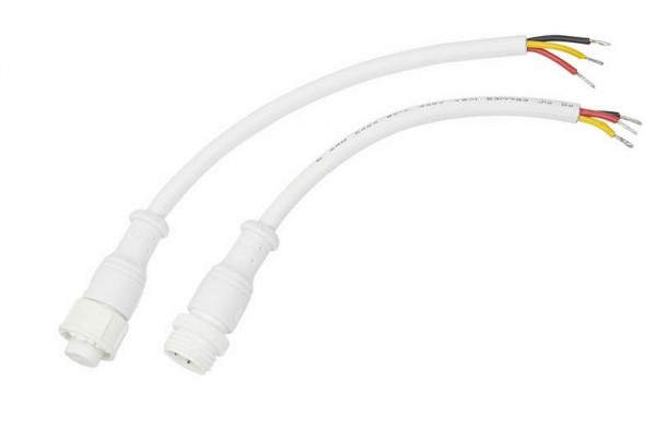  Кабель соединительный (3pin) герметичный (IP67) 3х0.5кв.мм 300В бел. Rexant 11-9530 