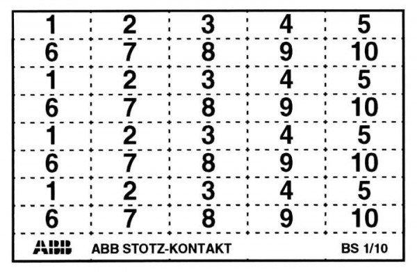  Маркер клеящийся 121-160 BS121-160 ABB GHS2001946R0008 