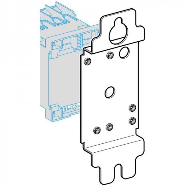  Плата монтажная DX1 120х45х57 SchE DX1AP25 